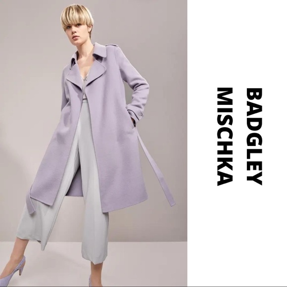 NWT Badgley Mischka Double Face Wool Blend Coat - Picture 5 of 11